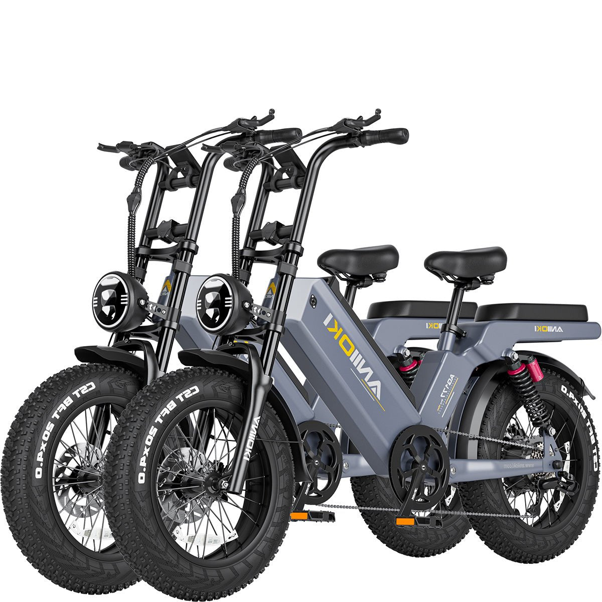 AQ177 Pro Max Matte Gray eBike 2